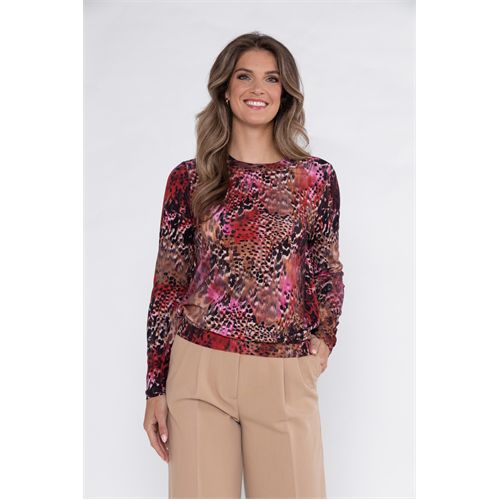 Roberto Sarto dameskleding t-shirts & tops - t-shirt ballet hals. mix  (multicolor)
