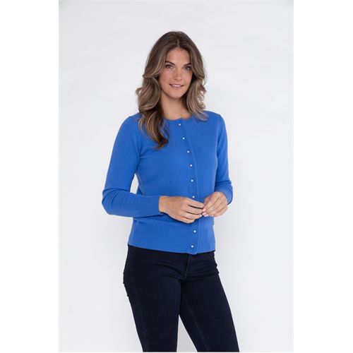 Roberto Sarto dameskleding truien & vesten - vest ronde hals. mix 48 (blauw)