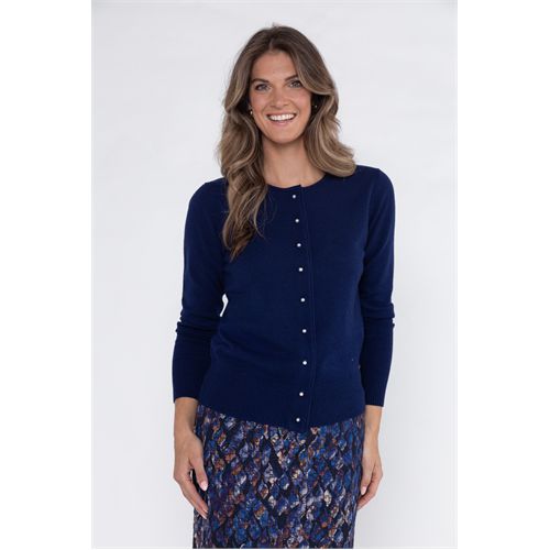 Roberto Sarto dameskleding truien & vesten - vest ronde hals. mix 48 (blauw)