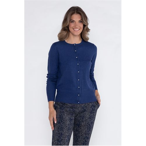 Roberto Sarto dameskleding truien & vesten - vest ronde hals. mix 40,42,44,46,48 (blauw)