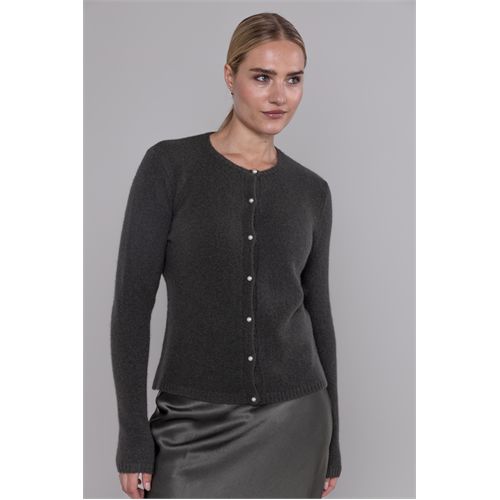 Anotherwoman dameskleding truien & vesten - vest ronde hals. mix 36,38,40,42,44,46 (olijf)
