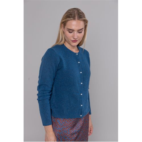 Anotherwoman dameskleding truien & vesten - vest ronde hals. mix 36,38,40,42,44,46 (blauw)