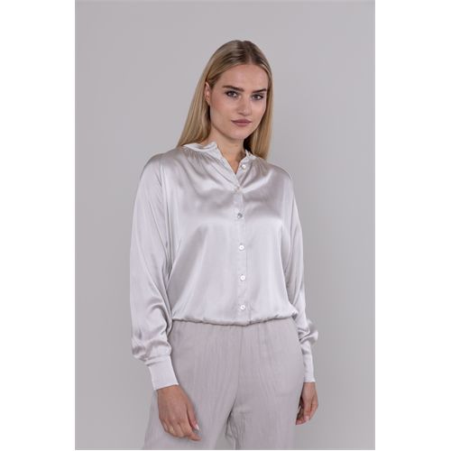 Anotherwoman dameskleding blouses & tunieken - blouson satin. beschikbaar in maat 36,38,40,42,44,46 (ecru)
