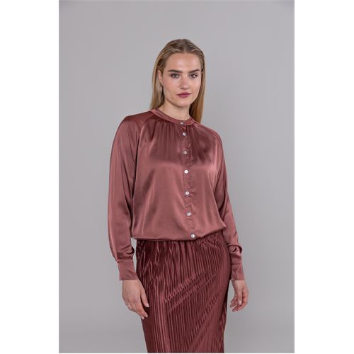 Anotherwoman dameskleding blouses & tunieken - blouson satin. mix 36,38,40,42,44 (rood)