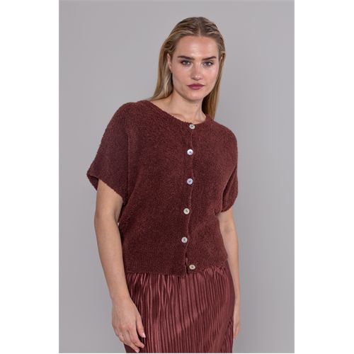 Anotherwoman dameskleding truien & vesten - vest korte mouw. mix 36,38,40,42,44,46 (rood)