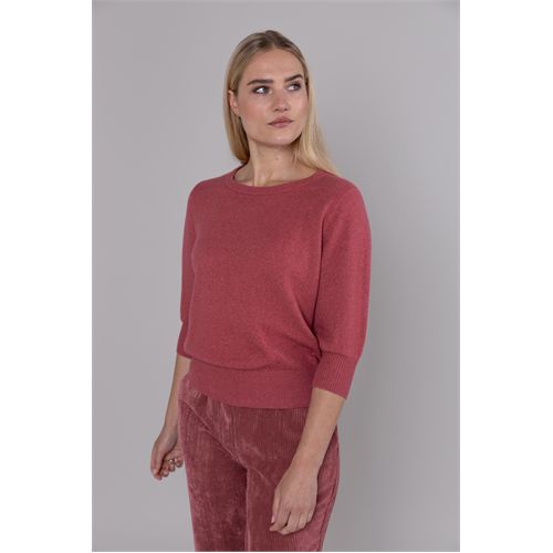 Anotherwoman dameskleding truien & vesten - trui ronde hals. beschikbaar in maat 36,38,40,42,44,46 (roze)