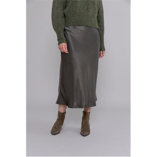 Anotherwoman dameskleding rokken - rok satin. mix 36,38,40,42,44,46 (olijf)