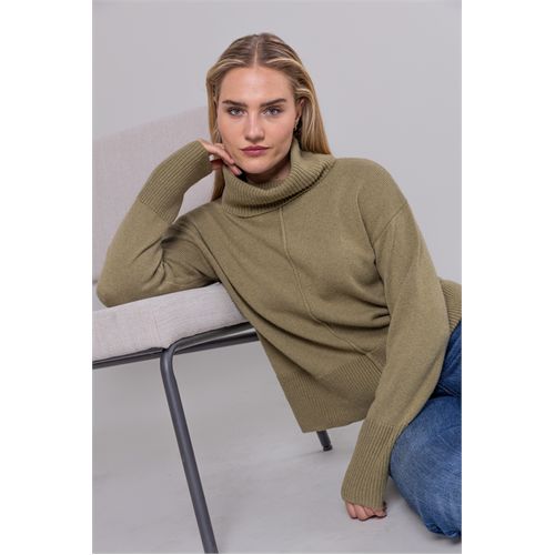 Anotherwoman dameskleding truien & vesten - koltrui. mix 36,38,40,42,44,46 (olijf)