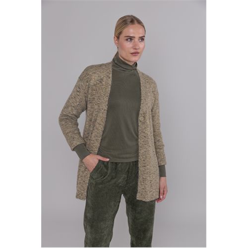 Anotherwoman dameskleding truien & vesten - vest v-hals. mix 36,38,40,42,44,46 (olijf)