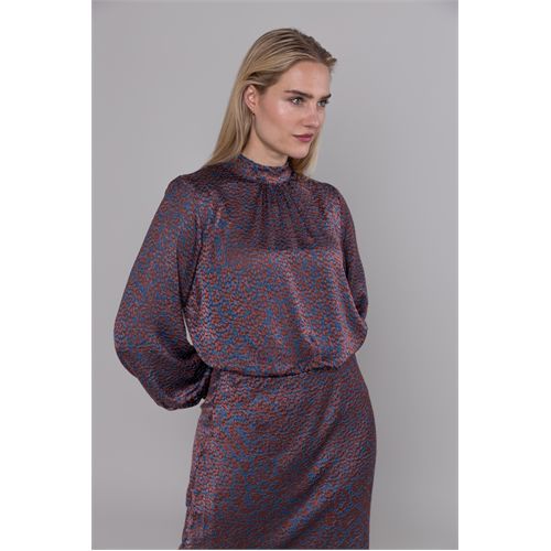Anotherwoman dameskleding blouses & tunieken - blouse opstaande kraag. mix 36,46 (multicolor)