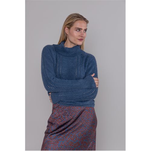 Anotherwoman dameskleding truien & vesten - koltrui. mix 36,38,40,42,44,46 (blauw)