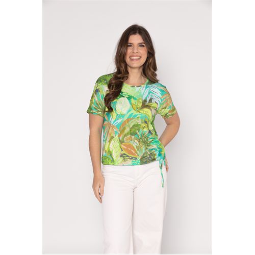 Roberto Sarto dameskleding t-shirts & tops - blouson ronde hals. beschikbaar in maat  (multicolor)