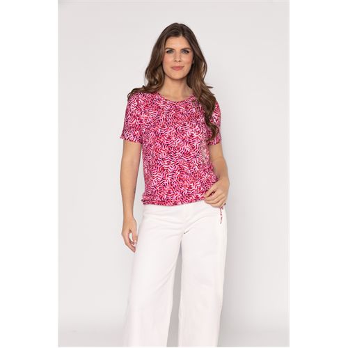 Roberto Sarto dameskleding t-shirts & tops - blouson ronde hals. beschikbaar in maat  (multicolor)