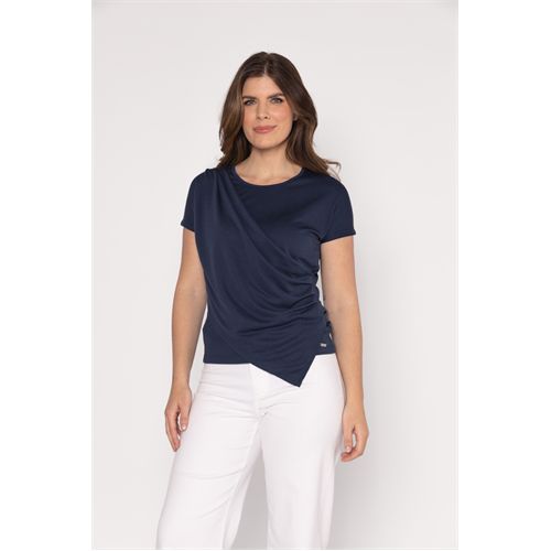 Roberto Sarto dameskleding t-shirts & tops - t-shirt ronde hals. beschikbaar in maat  (blauw)