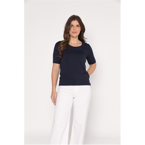 Roberto Sarto dameskleding t-shirts & tops - t-shirt ronde hals. beschikbaar in maat  (blauw)