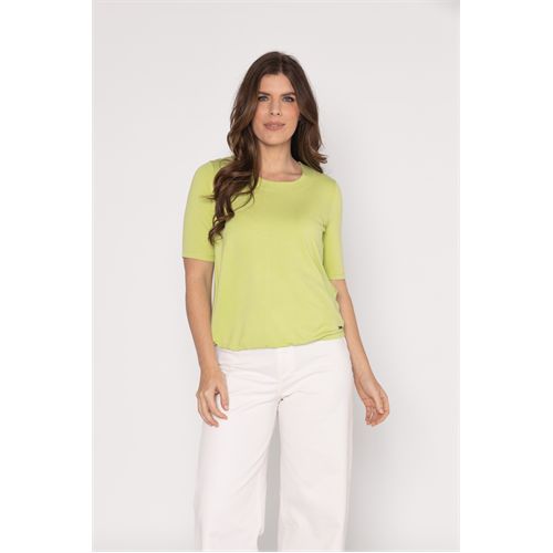 Roberto Sarto dameskleding t-shirts & tops - blouson ronde hals. beschikbaar in maat  (groen)