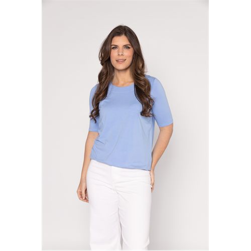 Roberto Sarto dameskleding t-shirts & tops - blouson ronde hals. beschikbaar in maat  (blauw)