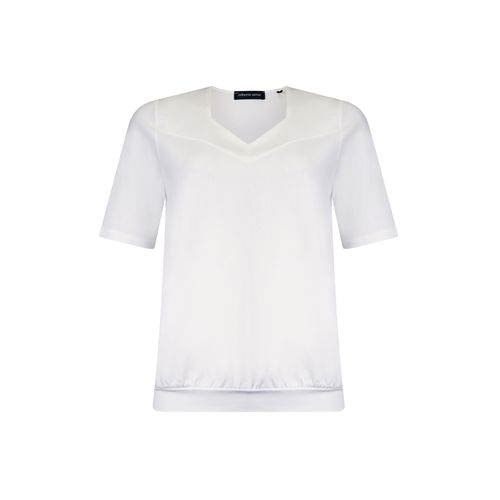 Roberto Sarto dameskleding t-shirts & tops - blouson vierkante hals. beschikbaar in maat 38,40,42,44,46,48 (ecru)