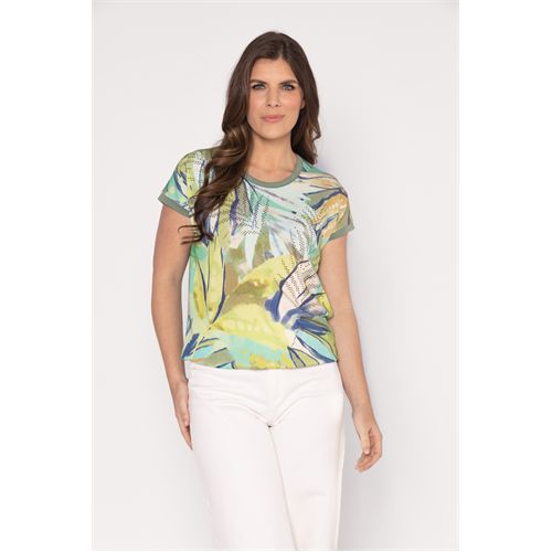 Roberto Sarto dameskleding t-shirts & tops - blouson ronde hals. beschikbaar in maat  (multicolor)