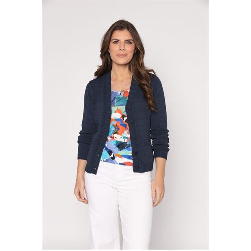 Roberto Sarto dameskleding truien & vesten - vest v-hals. beschikbaar in maat 38,40,42,44,46,48 (blauw)