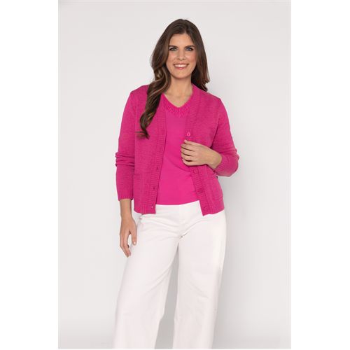 Roberto Sarto dameskleding truien & vesten - vest v-hals. beschikbaar in maat  (roze)