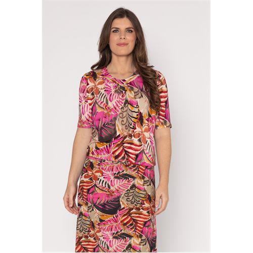 Roberto Sarto dameskleding t-shirts & tops - blouson ronde hals. beschikbaar in maat  (multicolor)