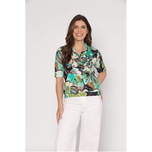 Roberto Sarto dameskleding t-shirts & tops - blouson polo. beschikbaar in maat  (multicolor)