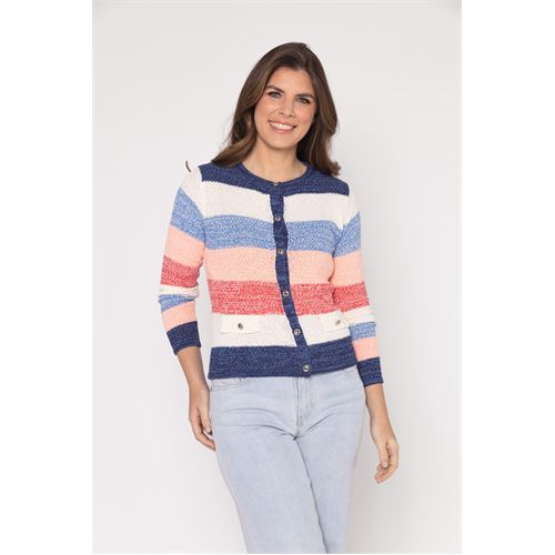 Roberto Sarto dameskleding truien & vesten - vest ronde hals. beschikbaar in maat  (multicolor)