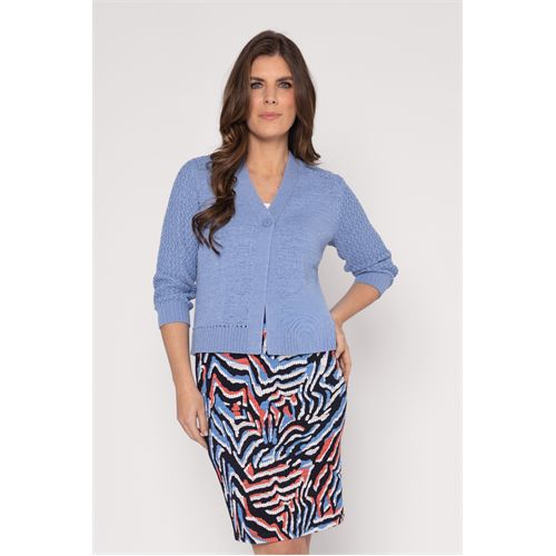 Roberto Sarto dameskleding truien & vesten - vest v-hals. beschikbaar in maat  (blauw)