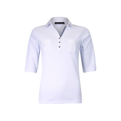 Roberto Sarto dameskleding t-shirts & tops - t-shirt polo. beschikbaar in maat  (wit)