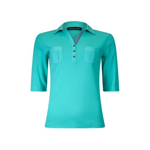 Roberto Sarto dameskleding t-shirts & tops - t-shirt polo. beschikbaar in maat 38,40,42,44,46,48 (groen)