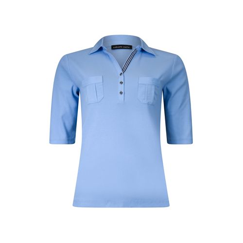 Roberto Sarto dameskleding t-shirts & tops - t-shirt polo. beschikbaar in maat  (blauw)