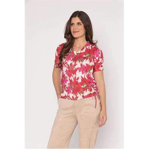 Roberto Sarto dameskleding t-shirts & tops - t-shirt v-hals. beschikbaar in maat  (multicolor)