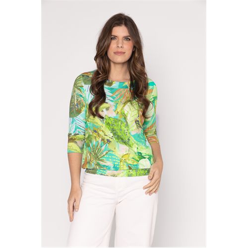 Roberto Sarto dameskleding t-shirts & tops - blouson boothals. beschikbaar in maat  (multicolor)