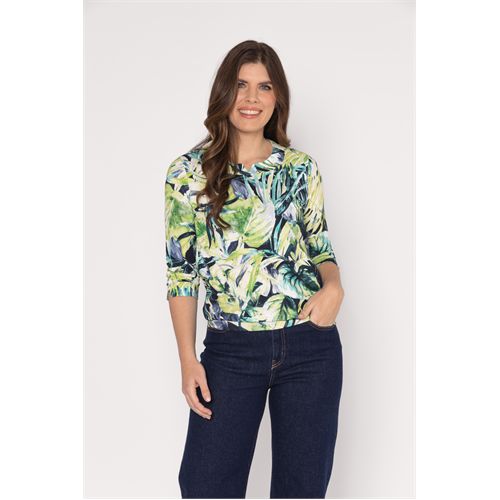 Roberto Sarto dameskleding t-shirts & tops - blouson ronde hals. beschikbaar in maat  (multicolor)