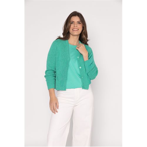 Roberto Sarto dameskleding truien & vesten - vest v-hals. beschikbaar in maat  (groen)