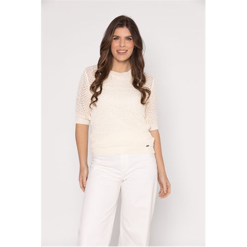 Roberto Sarto dameskleding truien & vesten - trui ronde hals. beschikbaar in maat  (ecru)