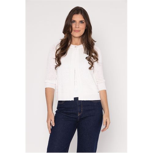 Roberto Sarto dameskleding truien & vesten - vest ronde hals. beschikbaar in maat  (wit)