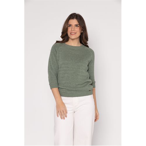 Roberto Sarto dameskleding truien & vesten - trui ronde hals. beschikbaar in maat  (olijf)