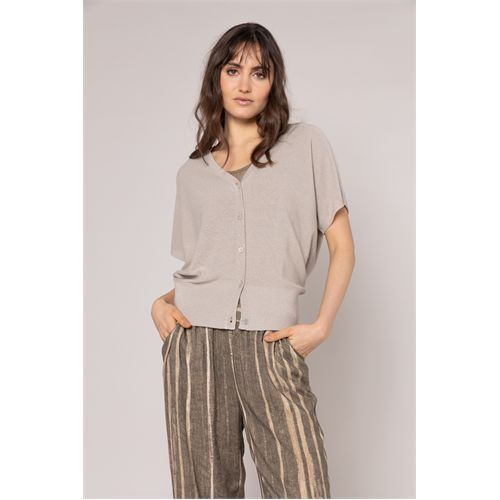 Anotherwoman dameskleding truien & vesten - vest v-hals. beschikbaar in maat  (ecru)