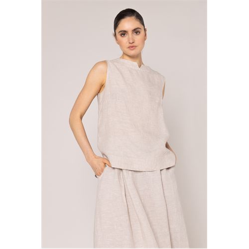 Anotherwoman ladieswear t-shirts & tops - top sleeveless. available in size 36,38,40,42,44,46 (off-white)