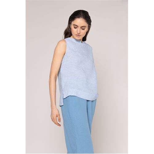 Anotherwoman dameskleding t-shirts & tops - top mouwloos. mix 36,38,40,42,44,46 (blauw)