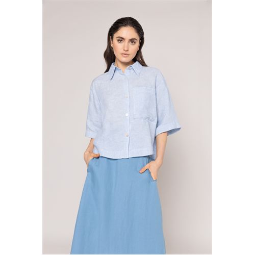 Anotherwoman dameskleding blouses & tunieken - blouse. mix 36,38,40,42,44,46 (blauw)