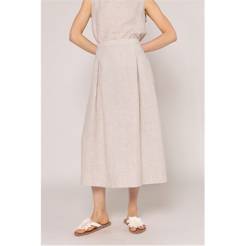 Anotherwoman dameskleding rokken - rok midi. beschikbaar in maat 36,38,40,42,44,46 (ecru)