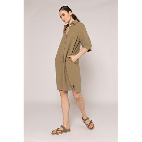 Anotherwoman dameskleding blouses & tunieken - tuniek. beschikbaar in maat  (olijf)