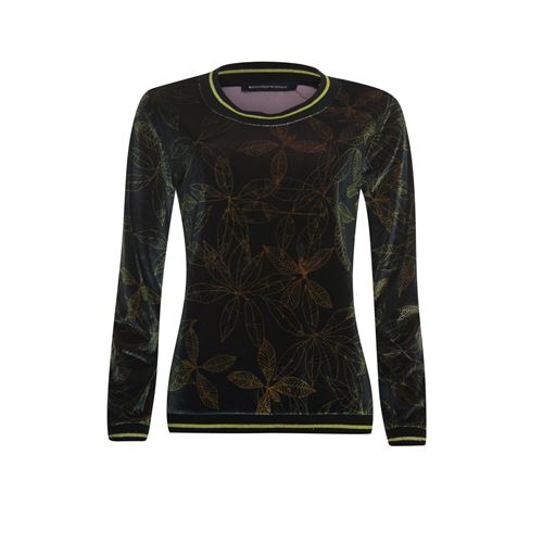 Anotherwoman dameskleding t-shirts & tops - sweater. beschikbaar in maat 36,40,42 (geel,multicolor,olijf,zwart)