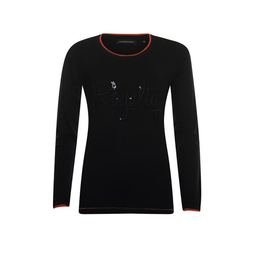 Anotherwoman dameskleding t-shirts & tops - t-shirt lm. beschikbaar in maat 38 (zwart)